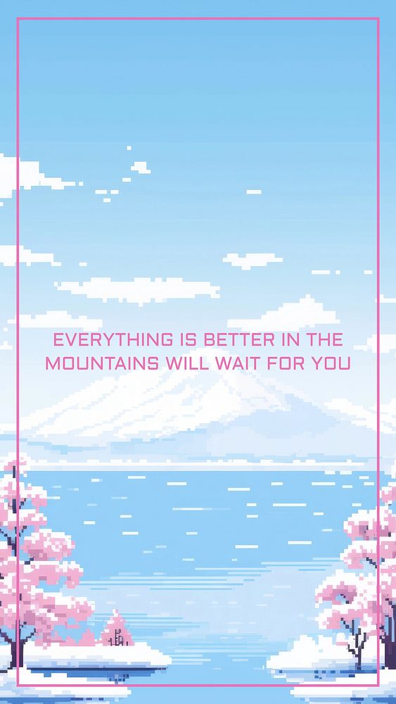 Nature  quote Facebook story template