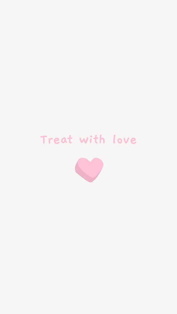 Treat with love quote Facebook story template