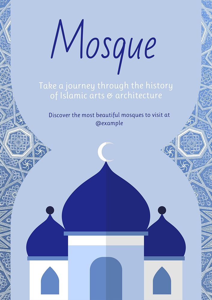 Mosque poster template