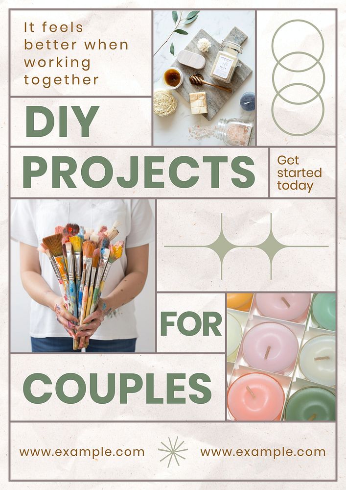 DIY projects poster template