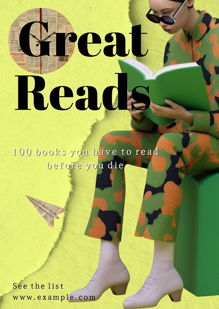 Great reads poster template