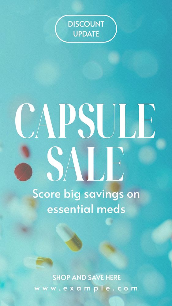 Capsule sale Instagram story template