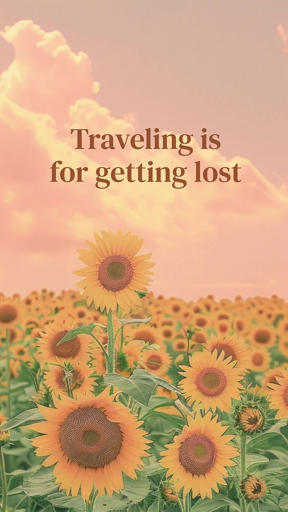 Traveling is for getting lost Instagram story template