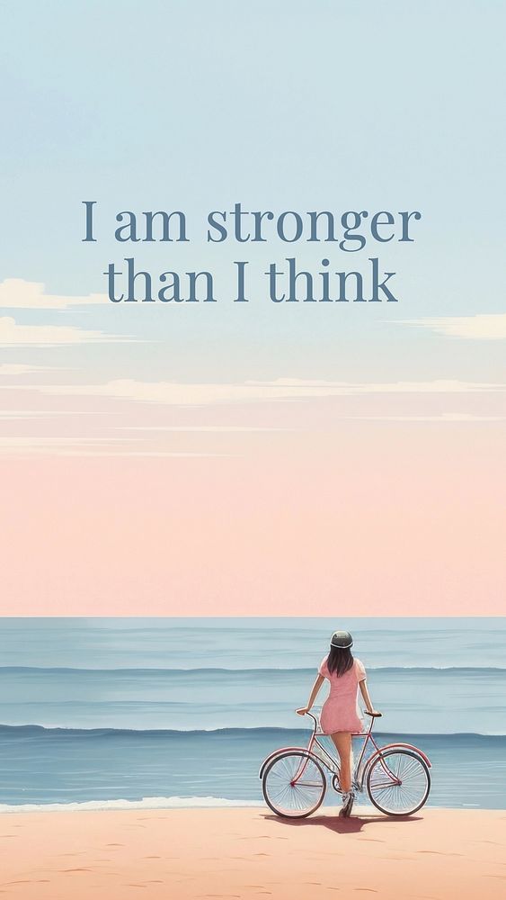 Stronger than you think Instagram story template