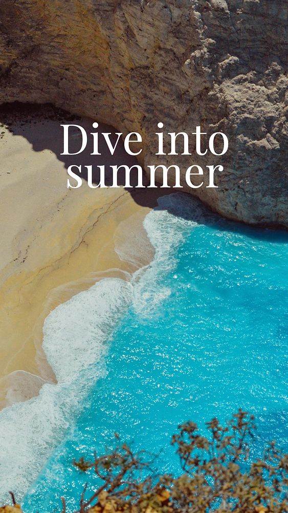 Dive into summer Instagram story template