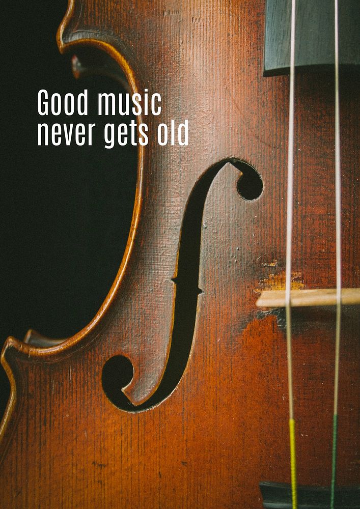Music quote poster template