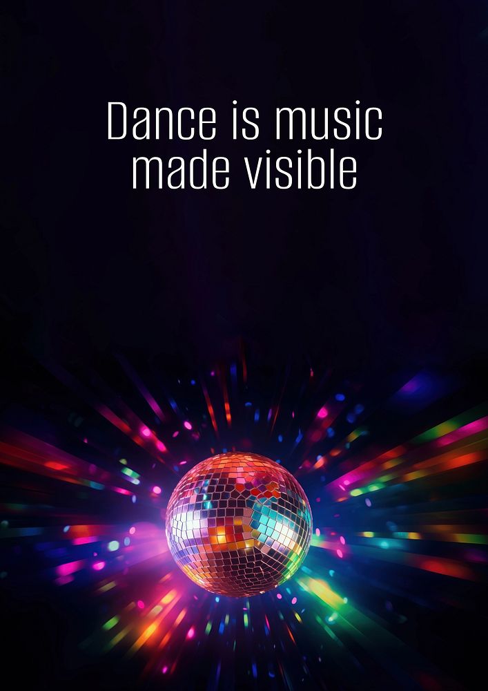 Dance quote poster template