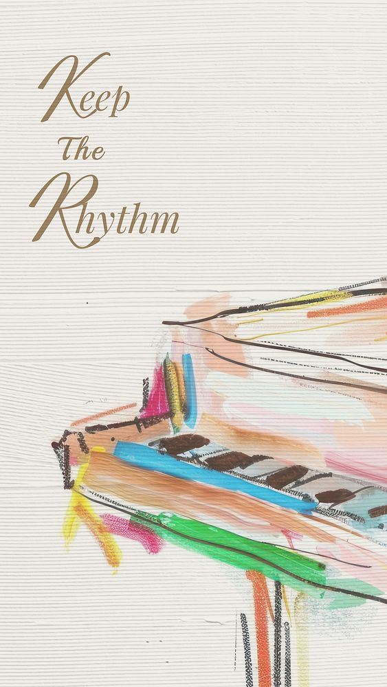 Keep the rhythm mobile wallpaper template