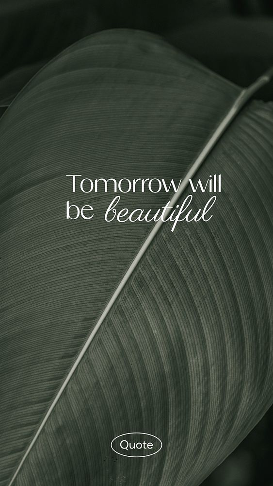 Beautiful tomorrow Instagram story template
