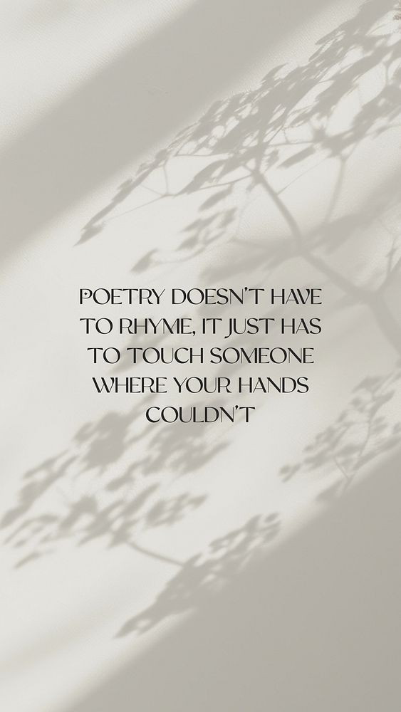 Poetry quote Instagram story template