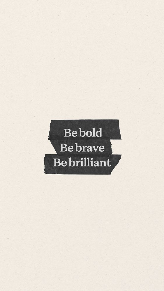 Be bold, be brave, be brilliant Instagram story template