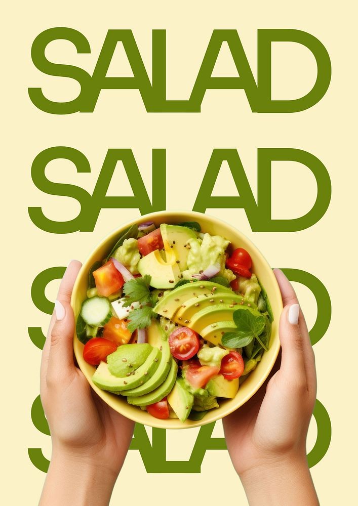 Salad poster template