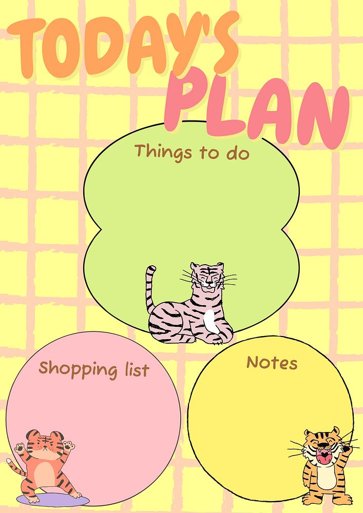 Today's plan planner template