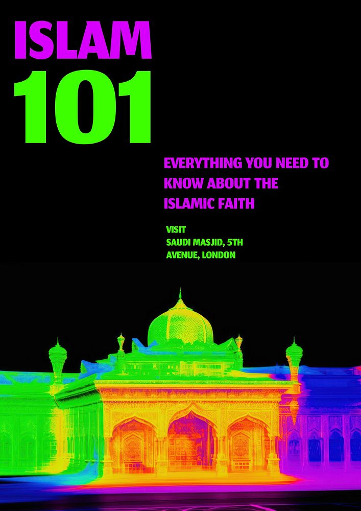 Islam 101 poster template