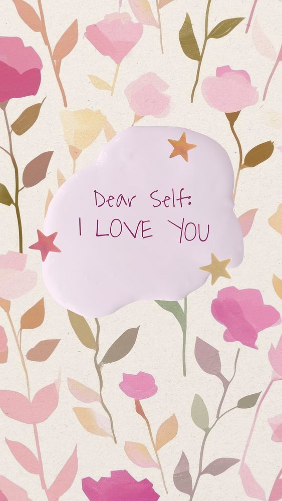 Self-love letter Instagram story template