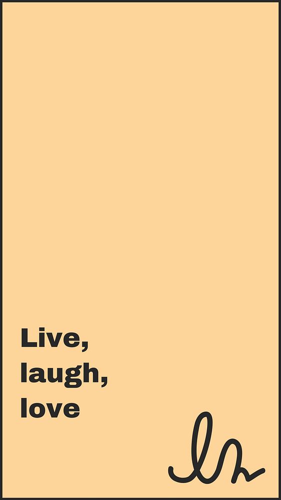 Live love laugh Instagram story template