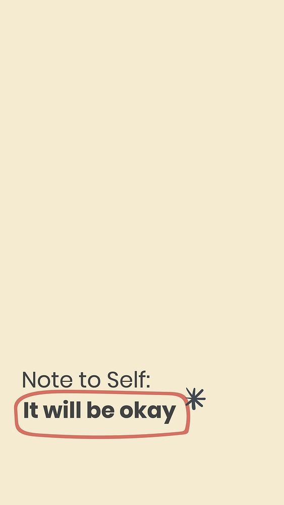 Note to self Instagram story template