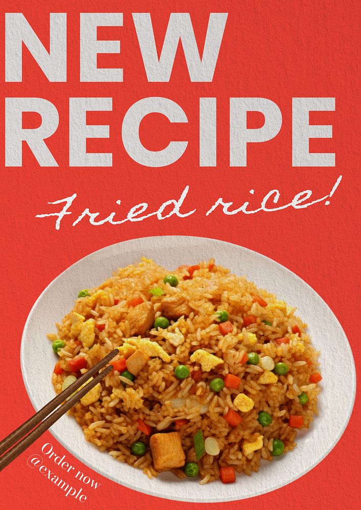 New recipe poster template