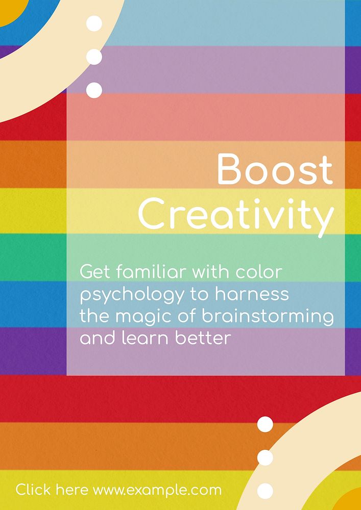 Boost creativity poster template