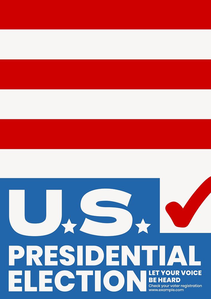 U.S. election poster template