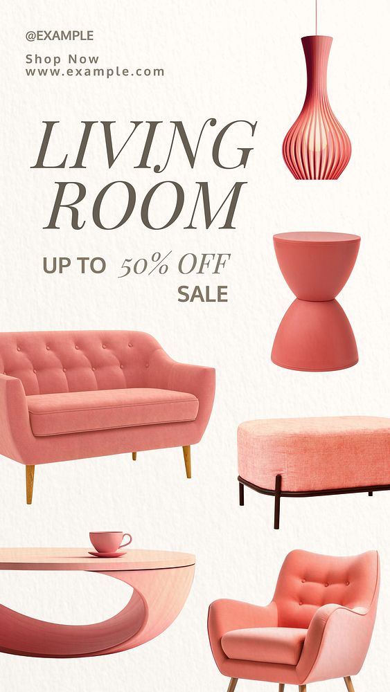 Furniture sale Instagram story template