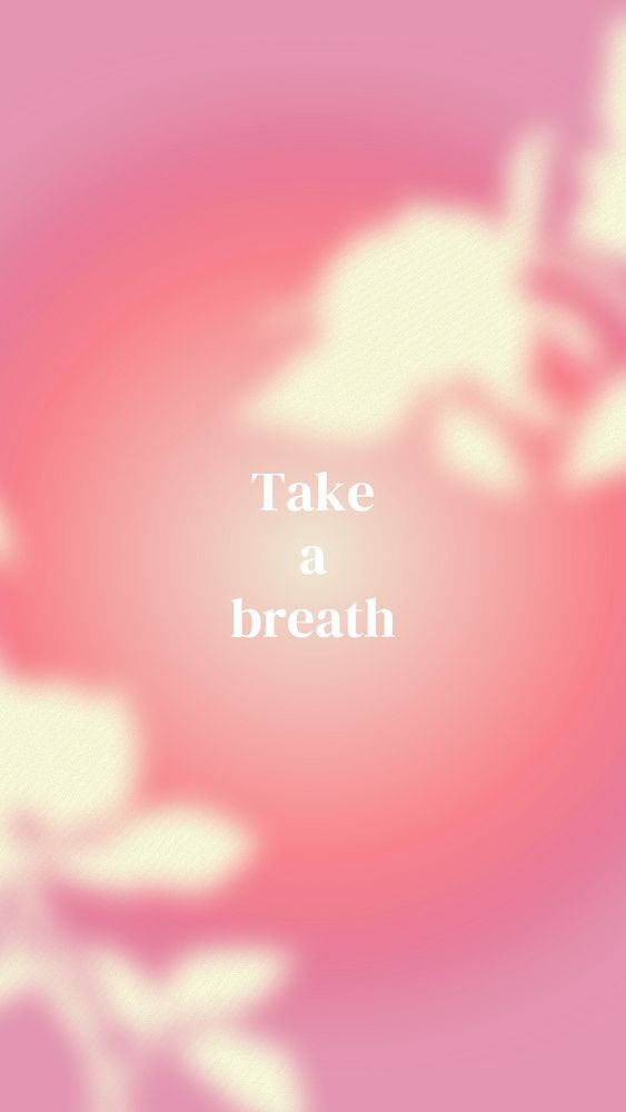 Take a breath Facebook story template