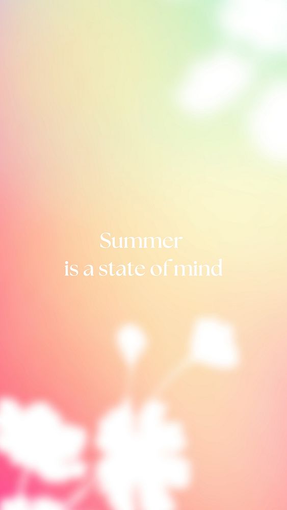 Summer quote Facebook story template