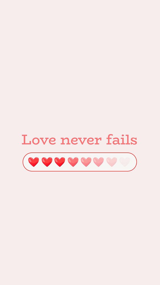 Love never fails Facebook story template