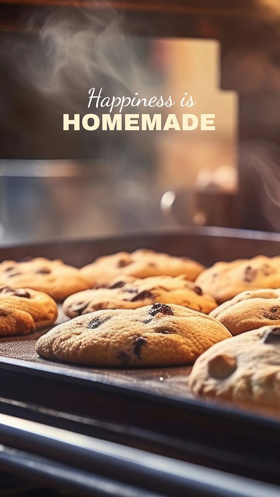 Happiness is homemade mobile wallpaper template