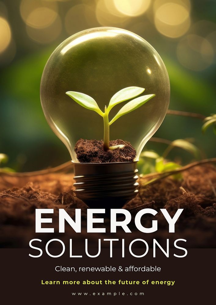 Energy solutions poster template