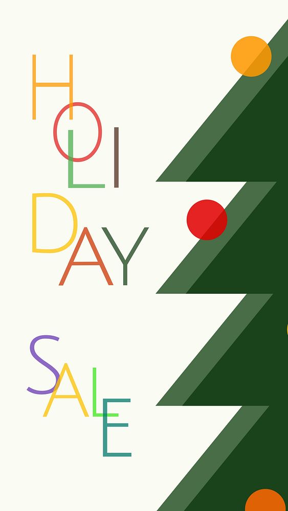 Holiday sale Facebook story template