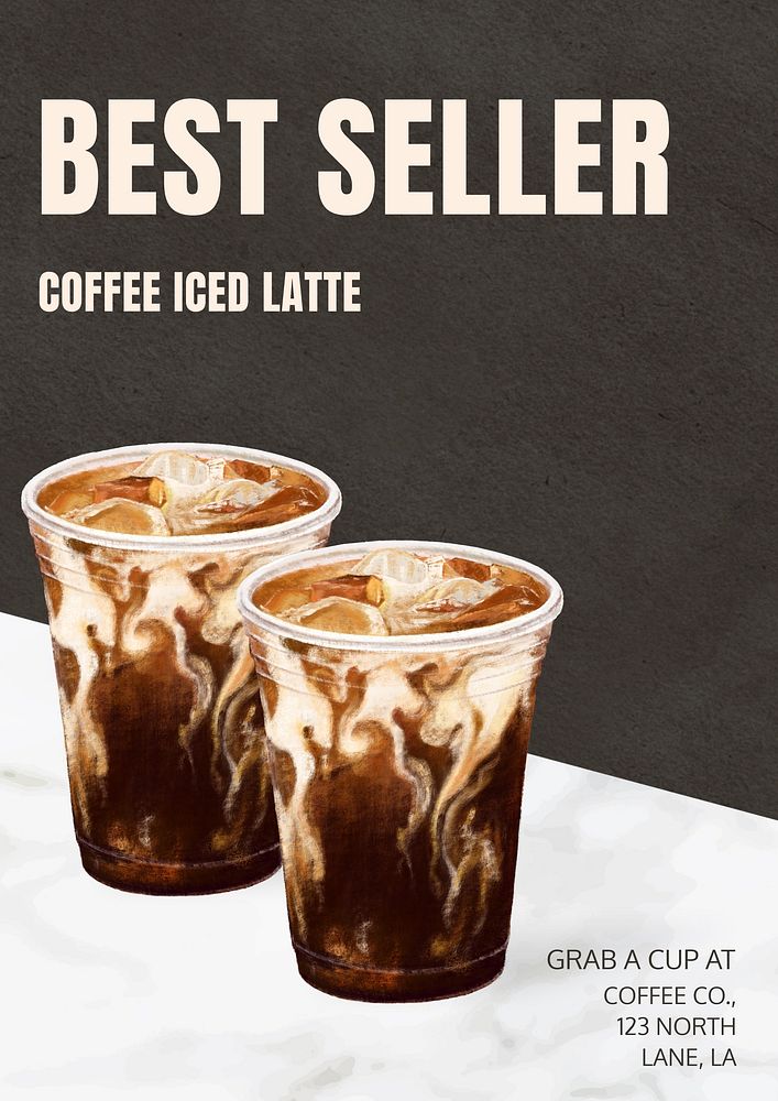 Cafe best seller menu template
