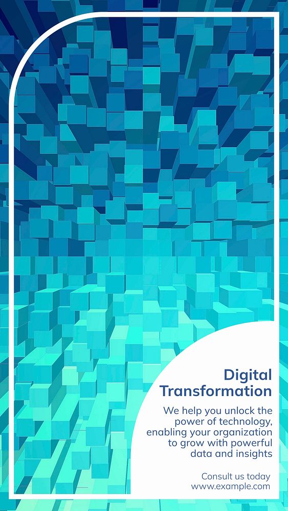 Digital transformation  Instagram story template