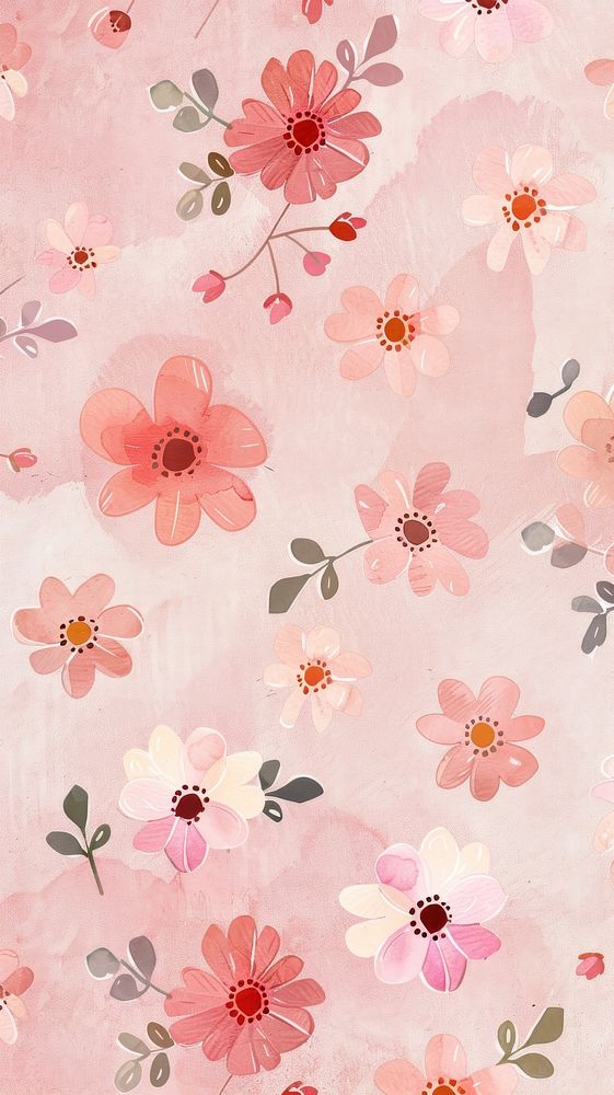 Wallpaper pattern flower graphics blossom.