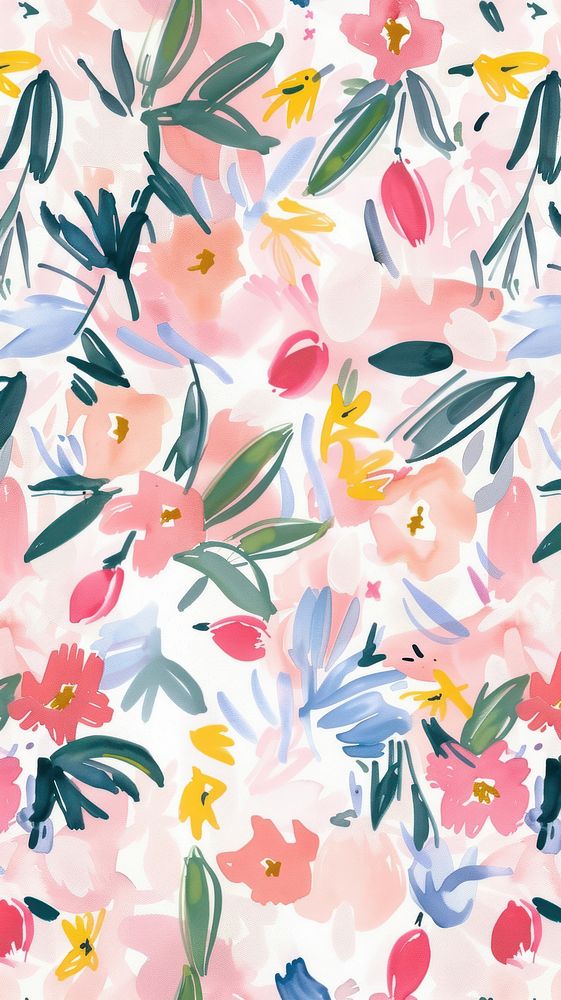 Floral pattern graphics painting blossom.