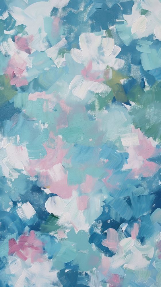 Floral pattern painting outdoors blossom.