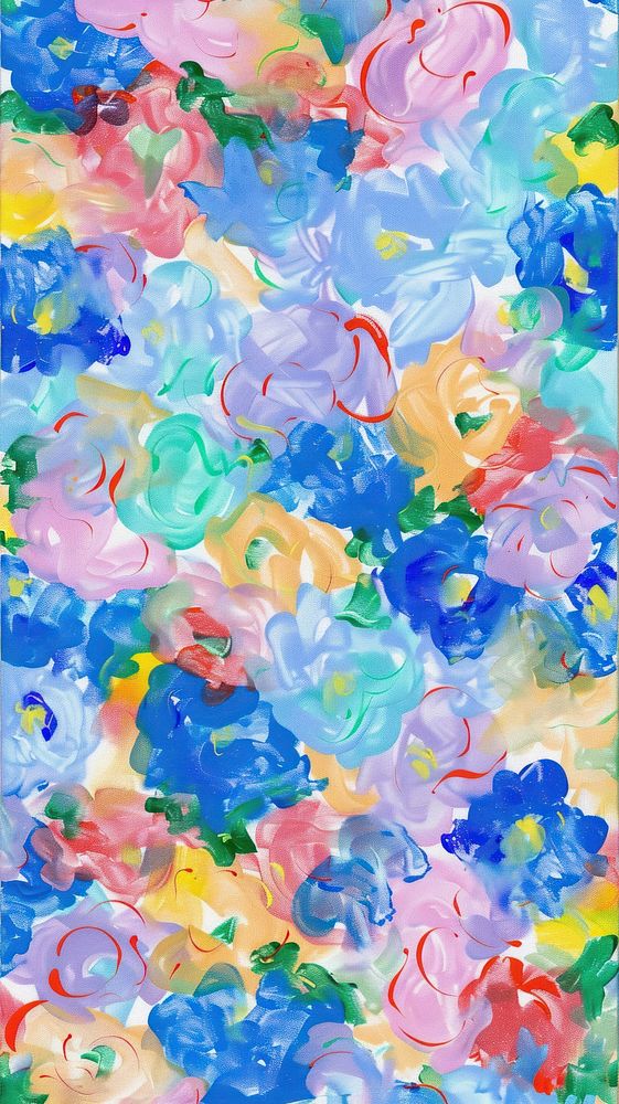 Floral pattern painting graphics blossom.