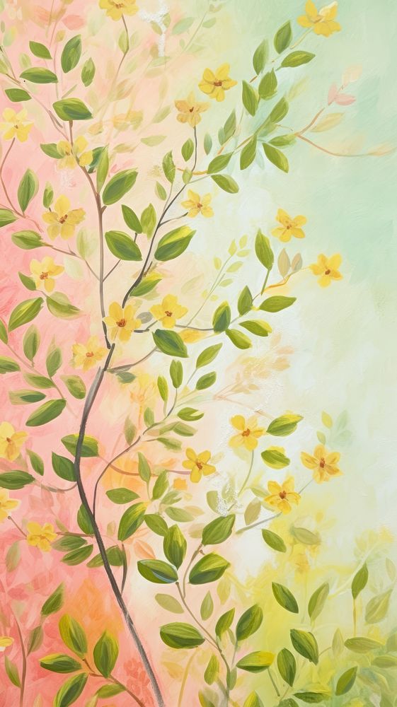Summer nature graphics painting pattern.
