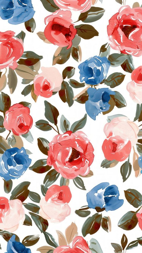 Rose pattern graphics painting blossom.