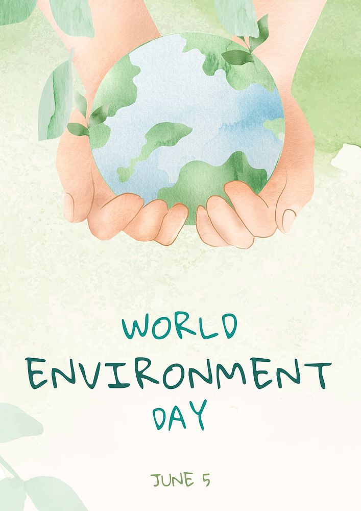 World environment day poster template