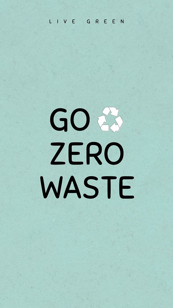 Zero waste Facebook story template, zero waste lifestyle