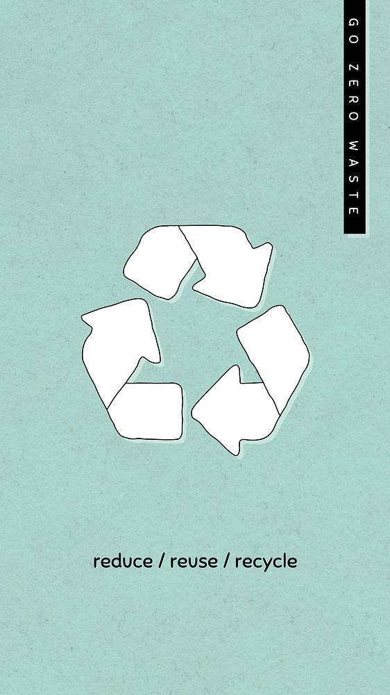 Recycle Facebook story template, zero waste lifestyle