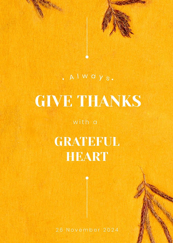 Thanksgiving invitation card template