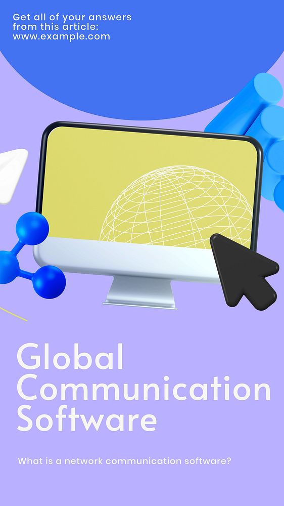 Global communication Instagram story template