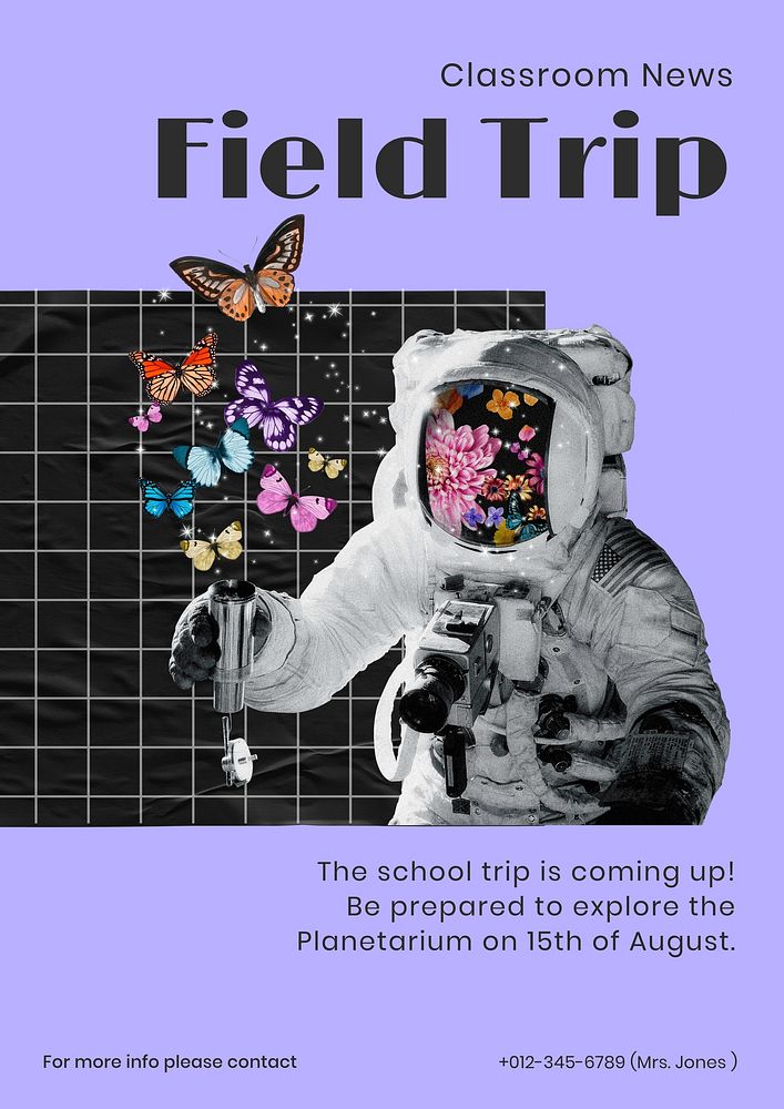 Field trip poster template