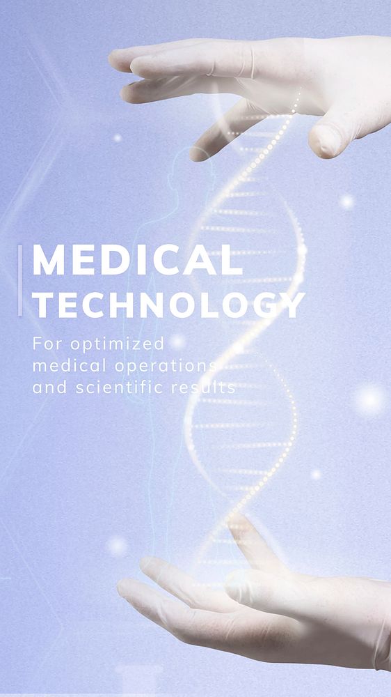 Medical technology Facebook story template