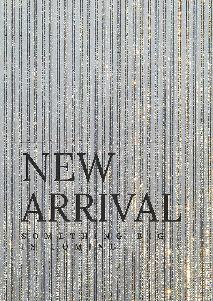 Luxurious new arrival poster template, aesthetic design 