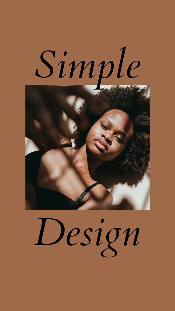Simple design Instagram story template branding