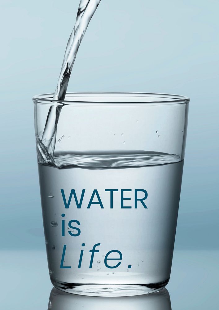 Water is life poster template