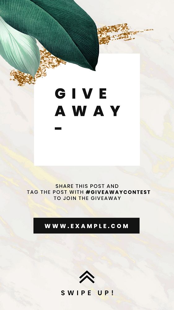 Giveaway Instagram story template